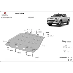 Stalowa osłona skrzyni biegów Isuzu D-Max (2019-2026)
